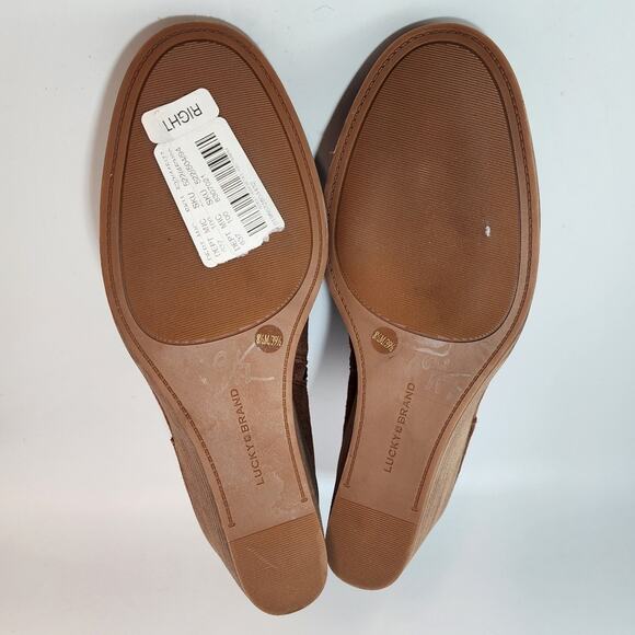 Lucky Brand Zorla Brown Suede Ankle Boots Women's Size 8.5 M NWT - Picture 7 of 7